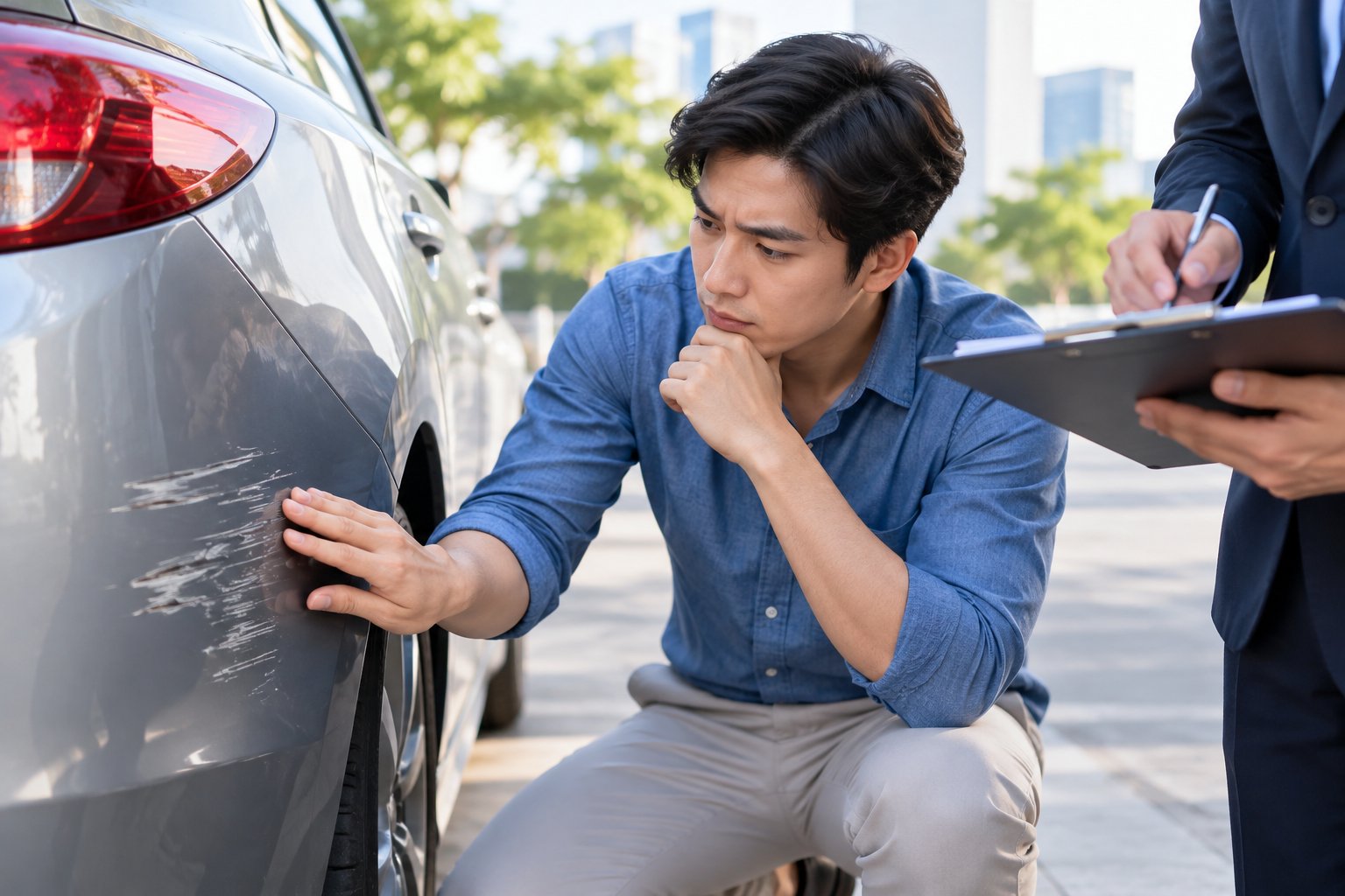 Xe trầy xước không rõ nguyên nhân có được bảo hiểm?