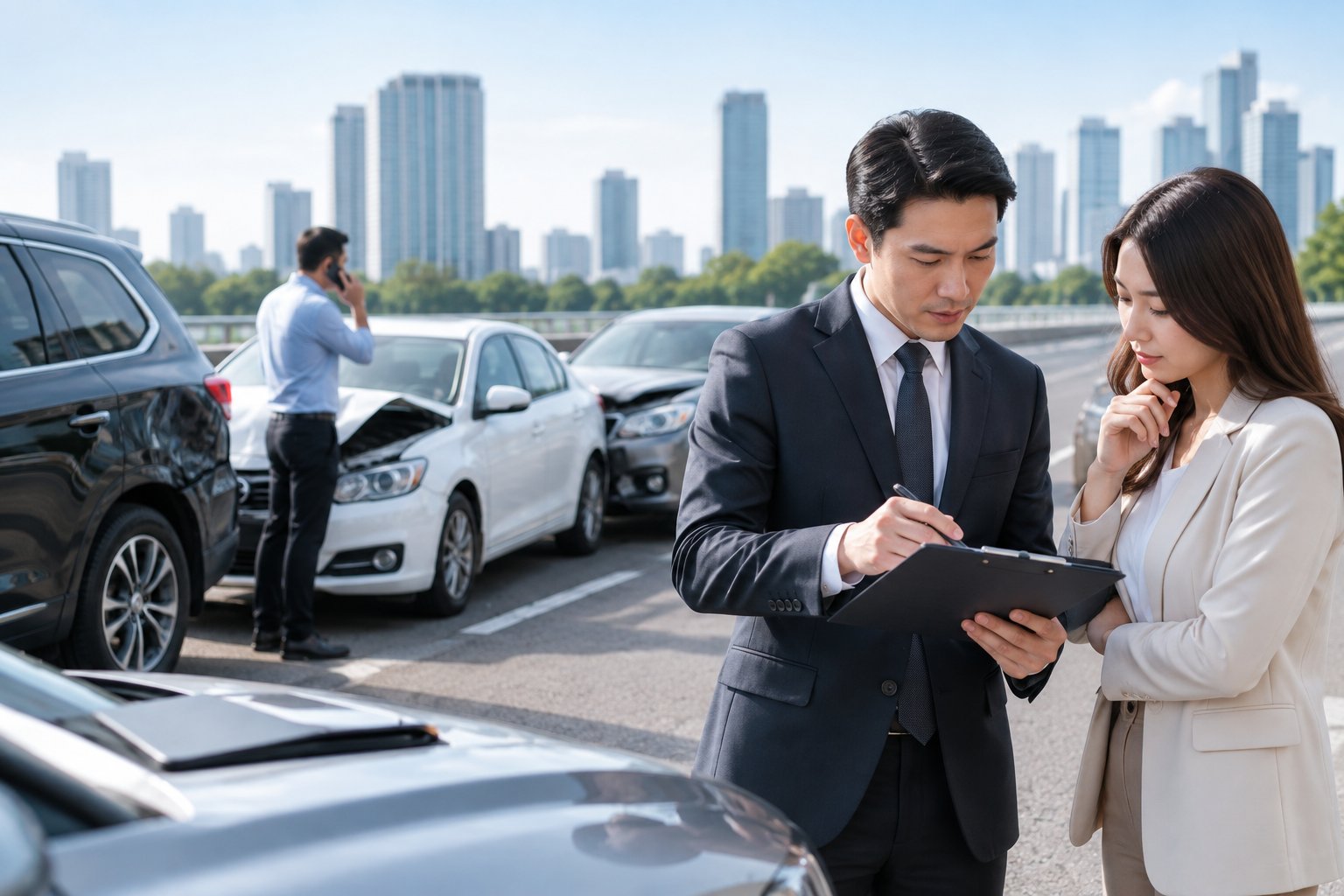 Ảnh minh hoạ: Bảo hiểm ô tô khi va chạm liên hoàn: Cách xử lý