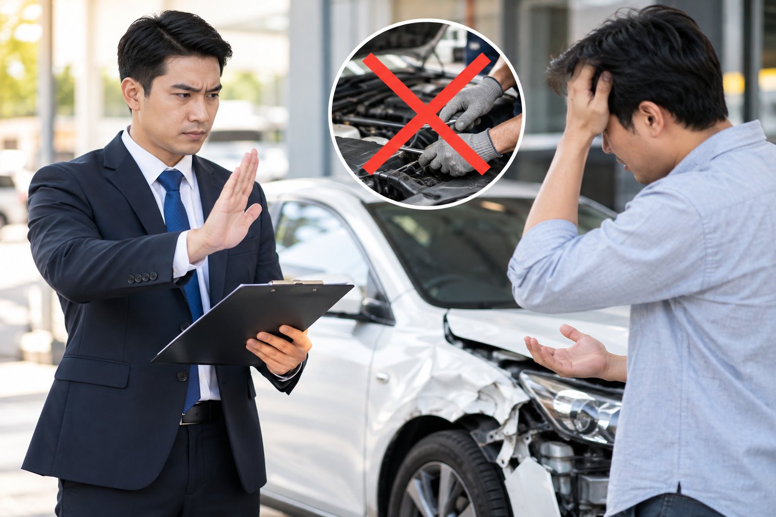 Ảnh minh hoạ: Sửa xe trước khi giám định bảo hiểm: Cần làm gì?