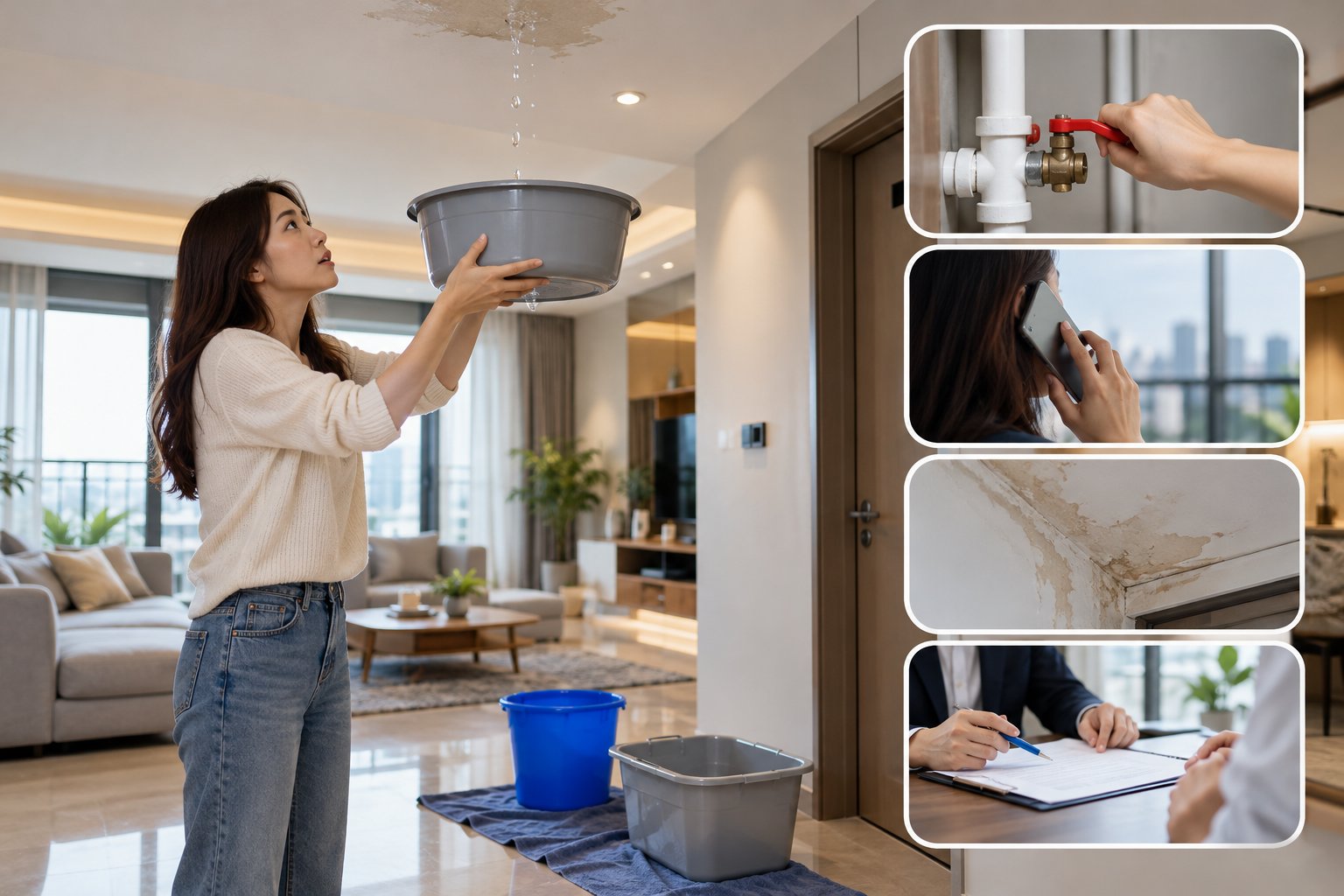 Ảnh minh hoạ: Bảo hiểm căn hộ rò rỉ nước: Ai chịu trách nhiệm?
